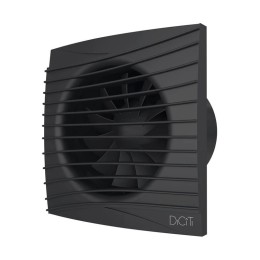 Вентилятор накладной SILENT D100 обратн. клапан Matt black DiCiTi SILENT 4C Matt black