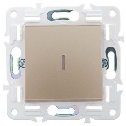 Выключатель проходной 1-кл. SKANDY 10А SK-V08Sa с индикацией песочн. IEK SK-V12-1-10-K98