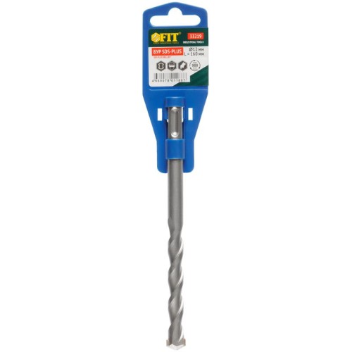 Бур по бетону SDS PLUS син. корпус 12х160мм FIT 33219
