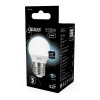 Лампа светодиодная Black 6.5Вт P45 шар 4100К нейтр. бел. E27 550лм GAUSS 105102207