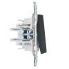 Выключатель 1-кл. SKANDY 10А SK-V07G с индикацией графит IEK SK-V10-1-10-K53