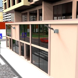 Кронштейн 230х150х120мм d38мм для уличных светильников с переменным углом GAUSS 903265101