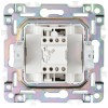Выключатель 1-кл. SKANDY 10А SK-V07N с индикацией никель IEK SK-V10-1-10-K50