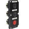 Пост управления ПКЕ 112-3 У3 10А 660В 3 элемента черн. и красн. цилиндр в нишу IP40 Электротехник ET