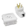 Разъем СП РШ-ВШ (вилка + розетка) 32А 440В бел. Bylectrica РС32-004/В32-003