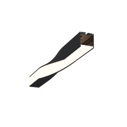 Профиль радиусный 35х35 Twist прав. черн. Maytoni ALM-3535R-B-TR-90град-0.4M