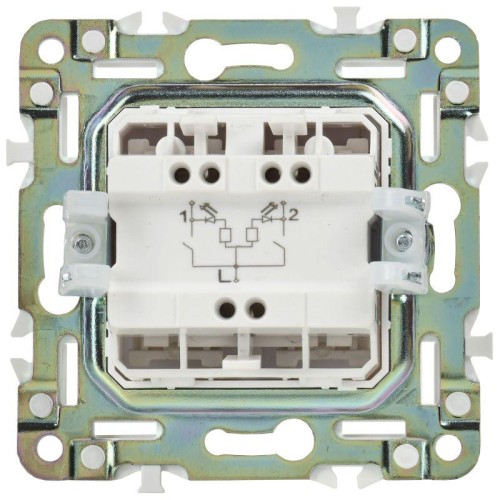 Выключатель 2-кл. SKANDY 10А SK-V04Bl черн. IEK SK-V20-0-10-K02