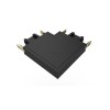 Коннектор MTR16 CL-BL L-обр. накладной шинопровод низковольтный Pro черн. JazzWay 5057296