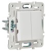 Выключатель 2-кл. SKANDY 10А SK-V04W арктич. бел. IEK SK-V20-0-10-K01