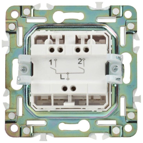 Выключатель 2-кл. SKANDY 10А SK-V04W арктич. бел. IEK SK-V20-0-10-K01