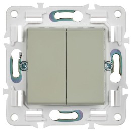 Выключатель перекрестный 2-кл. SKANDY 10А SK-V06B беж. IEK SK-V23-0-10-K10