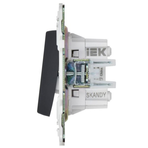 Выключатель перекрестный 2-кл. SKANDY 10А SK-V06Bl черн. IEK SK-V23-0-10-K02