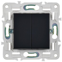 Выключатель перекрестный 2-кл. SKANDY 10А SK-V06G графит IEK SK-V23-0-10-K53