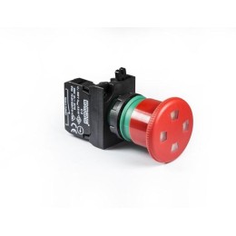 Кнопка аварийная с окошком 1НЗ диаметр 40мм EMAS CP200EP