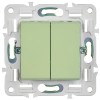 Выключатель перекрестный 2-кл. SKANDY 10А SK-V06G мятный IEK SK-V23-0-10-K06