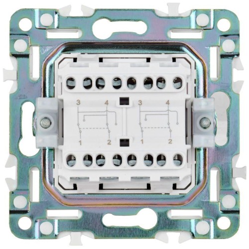 Выключатель перекрестный 2-кл. SKANDY 10А SK-V06G мятный IEK SK-V23-0-10-K06