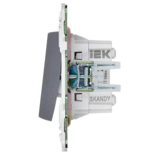 Выключатель перекрестный 2-кл. SKANDY 10А SK-V06Gr сер. IEK SK-V23-0-10-K03