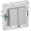 Выключатель перекрестный 2-кл. SKANDY 10А SK-V06S серебр. IEK SK-V23-0-10-K23