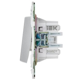 Выключатель перекрестный 2-кл. SKANDY 10А SK-V06S серебр. IEK SK-V23-0-10-K23