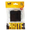 Выключатель 1-кл. СП BRITE ВС10-1-0-БрЧ 10А механизм черн. IEK BR-V10-0-10-K02
