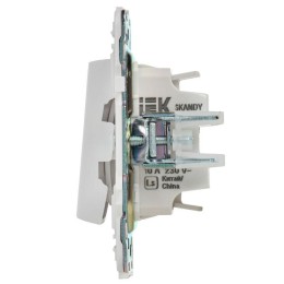 Выключатель перекрестный 2-кл. SKANDY 10А SK-V06W арктич. бел. IEK SK-V23-0-10-K01