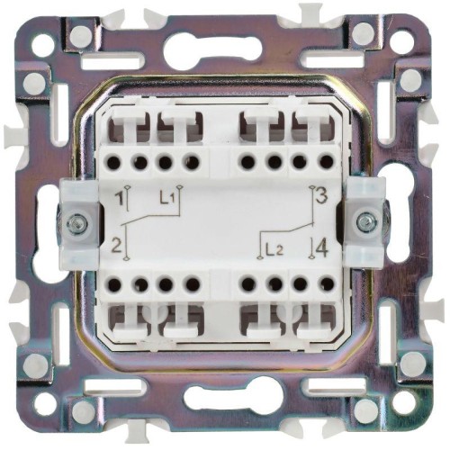 Выключатель перекрестный 2-кл. SKANDY 10А SK-V06W арктич. бел. IEK SK-V23-0-10-K01