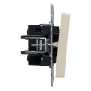 Выключатель проходной 1-кл. СП BRITE ВС10-1-6-БрКр 10А механизм беж. IEK BR-V12-0-10-K10
