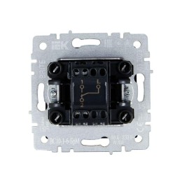 Выключатель проходной 1-кл. СП BRITE ВС10-1-6-БрМ 10А механизм маренго IEK BR-V12-0-10-K35