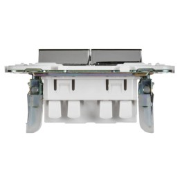Выключатель проходной 2-кл. SKANDY 10А SK-V05N никель IEK SK-V22-0-10-K50