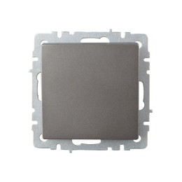 Выключатель проходной 1-кл. СП BRITE ВС10-1-6-БрС 10А механизм сталь IEK BR-V12-0-10-K46