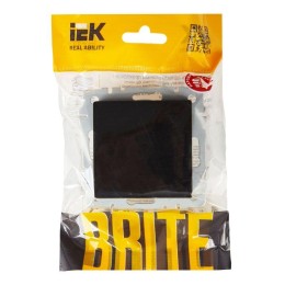 Выключатель проходной 1-кл. СП BRITE ВС10-1-6-БрЧ 10А механизм черн. IEK BR-V12-0-10-K02
