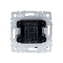 Выключатель проходной 1-кл. СП BRITE ВС10-1-6-БрШ 10А механизм шампань IEK BR-V12-0-10-K37