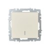 Выключатель 1-кл. СП BRITE ВС10-1-1-БрКр 10А с индик. механизм беж. IEK BR-V10-1-10-K10