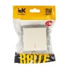Выключатель 1-кл. СП BRITE ВС10-1-1-БрКр 10А с индик. механизм беж. IEK BR-V10-1-10-K10