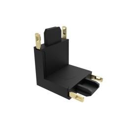 Коннектор MTR16 CV-BL V-обр. накладной шинопровод низковольтный Pro черн. JazzWay 5057319