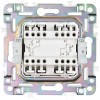 Выключатель проходной 2-кл. SKANDY 10А SK-V10N с индикацией никель IEK SK-V22-1-10-K50