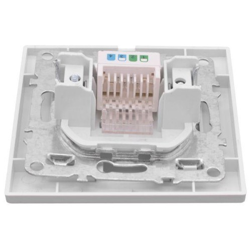 Розетка компьютерная 1-м СП Минск RJ45 бел. Basic EKF ERK01-035-10