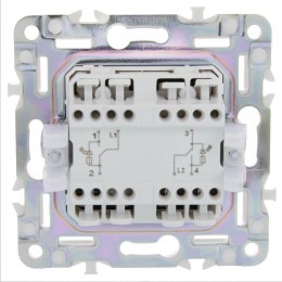 Выключатель проходной 2-кл. SKANDY 10А SK-V10Sa с индикацией песочн. IEK SK-V22-1-10-K98