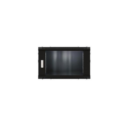 Шкаф настенный 19дюйм TERACOM PRO 9U 600х450мм дверь стеклянная с замком-ручкой черн. EKF TRP-WLL-09