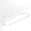 Трек ART-APRIORI-OVAL-HANG-4000х1000 TN IP20 метал. Arlight 054526
