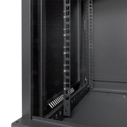 Шкаф настенный 19дюйм TERACOM PRO 12U 600х450мм дверь стеклянная с замком-ручкой черн. EKF TRP-WLL-1