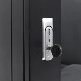 Шкаф настенный 19дюйм TERACOM PRO 12U 600х450мм дверь стеклянная с замком-ручкой черн. EKF TRP-WLL-1