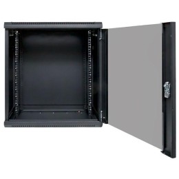 Шкаф настенный 19дюйм TERACOM PRO 12U 600х450мм дверь стеклянная с замком-ручкой черн. EKF TRP-WLL-1