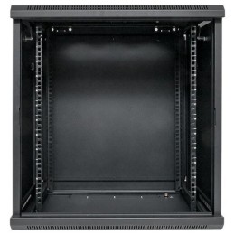 Шкаф настенный 19дюйм TERACOM PRO 12U 600х450мм дверь стеклянная с замком-ручкой черн. EKF TRP-WLL-1