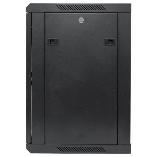 Шкаф настенный 19дюйм TERACOM PRO 12U 600х450мм дверь стеклянная с замком-ручкой черн. EKF TRP-WLL-1