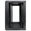Шкаф настенный 19дюйм TERACOM PRO 12U 600х450мм дверь стеклянная с замком-ручкой черн. EKF TRP-WLL-1