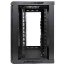 Шкаф настенный 19дюйм TERACOM PRO 12U 600х450мм дверь стеклянная с замком-ручкой черн. EKF TRP-WLL-1