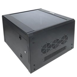 Шкаф настенный 19дюйм TERACOM PRO 12U 600х450мм дверь стеклянная с замком-ручкой черн. EKF TRP-WLL-1