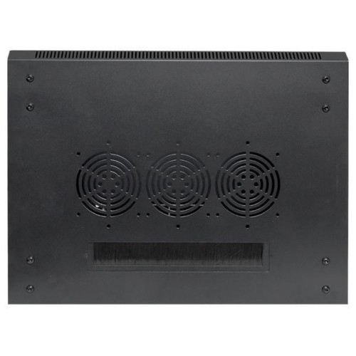 Шкаф настенный 19дюйм TERACOM PRO 12U 600х450мм дверь стеклянная с замком-ручкой черн. EKF TRP-WLL-1
