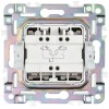 Выключатель 2-кл. SKANDY 10А SK-V09N с индикацией никель IEK SK-V20-1-10-K50
